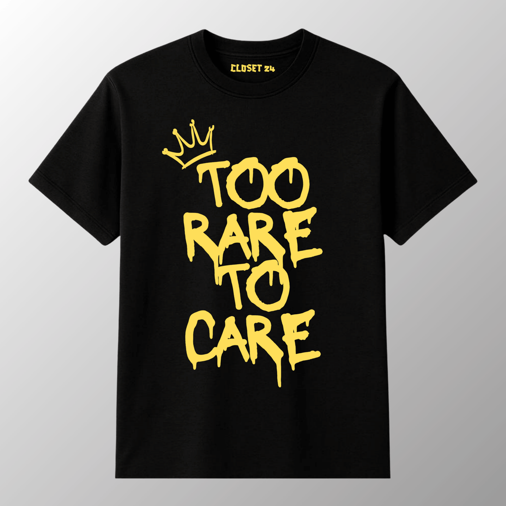 Too Rare To Care Graphic Printed T Shirts for Men